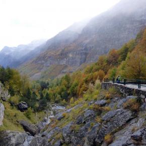 por la pista de bajada de la Larri