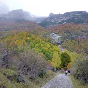 por la pista de bajada de la Larri