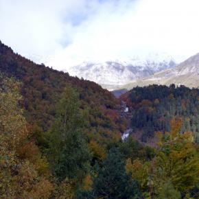 por la pista de bajada de la Larri