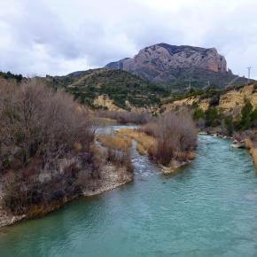 Río Gállego a su paso por Murillo y Riglos, Huesca