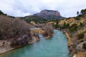 Río Gállego a su paso por Murillo y Riglos, Huesca