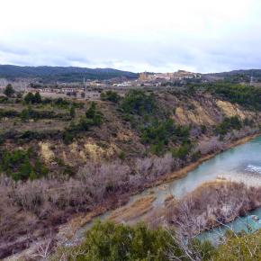 Río Gállego a su paso por Murillo y Riglos, Huesca