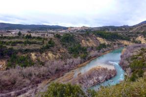 Río Gállego a su paso por Murillo y Riglos, Huesca